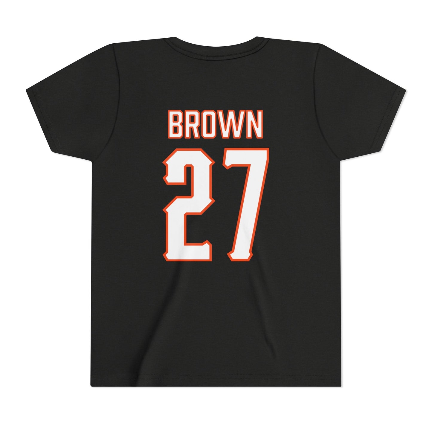 Youth Matthew Brown #27 Cursive Cowboys T-Shirt