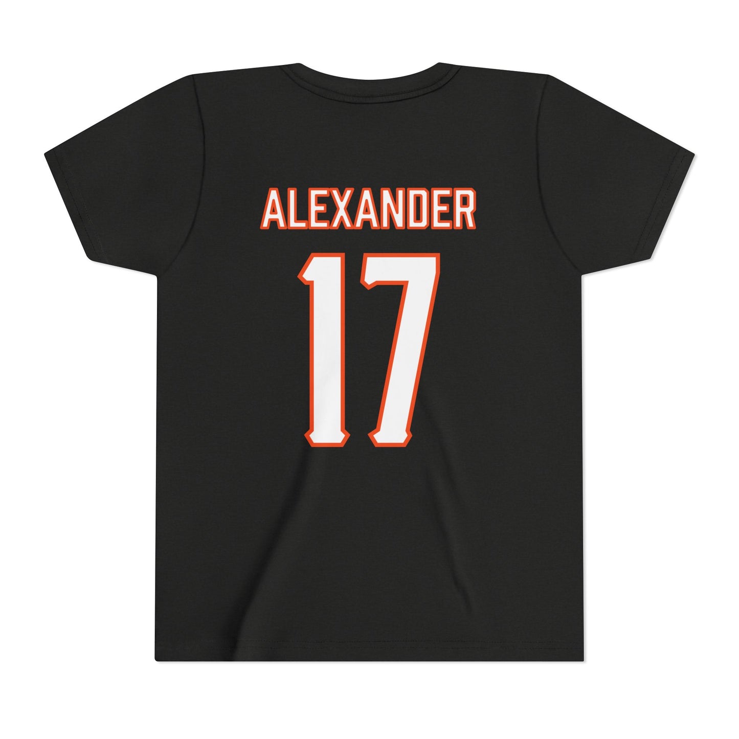 Youth Elijah Alexander #17 Cursive Cowboys T-Shirt