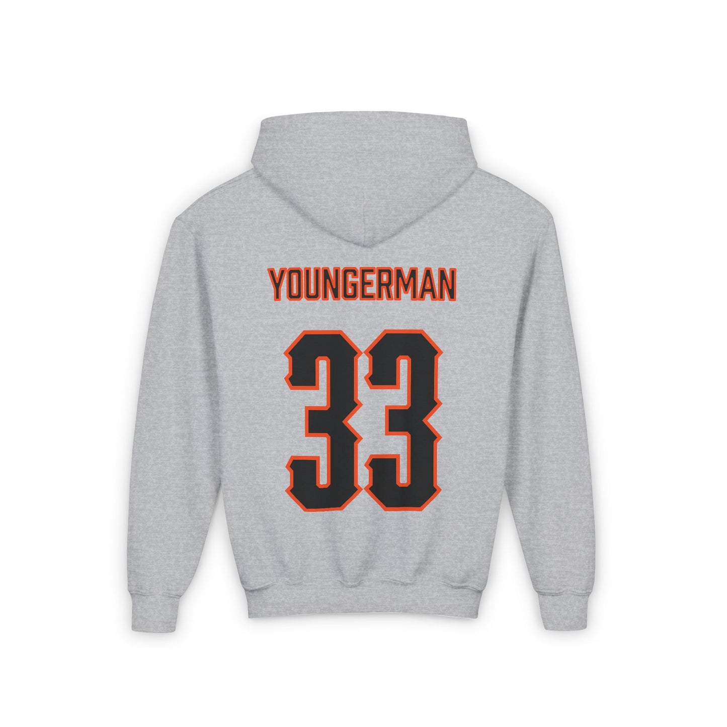 Youth Sean Youngerman #33 Cursive Cowboys Hoodie