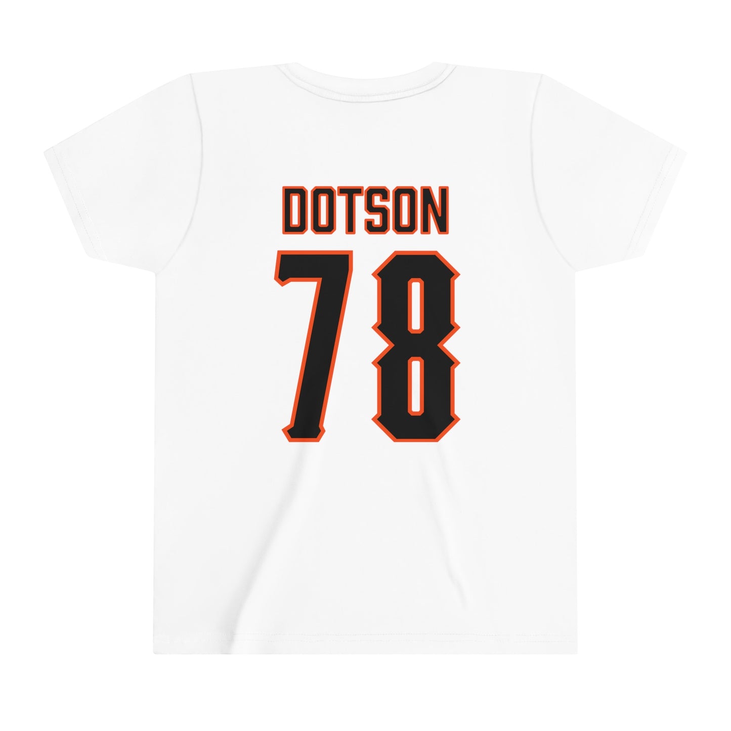 Youth Davis Dotson #78 Cursive Cowboys T-Shirt