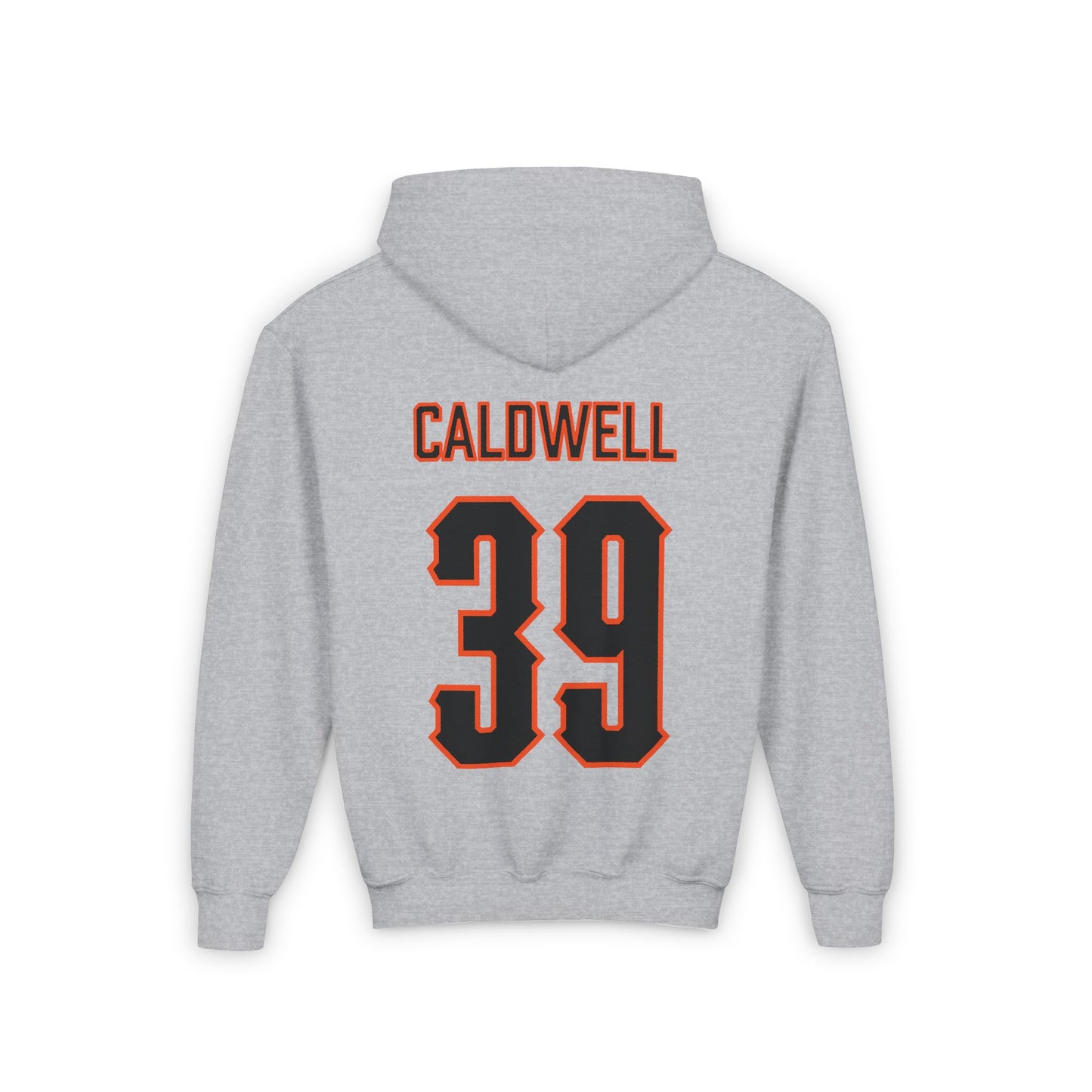 Youth Brex Caldwell #39 Cursive Cowboys Hoodie