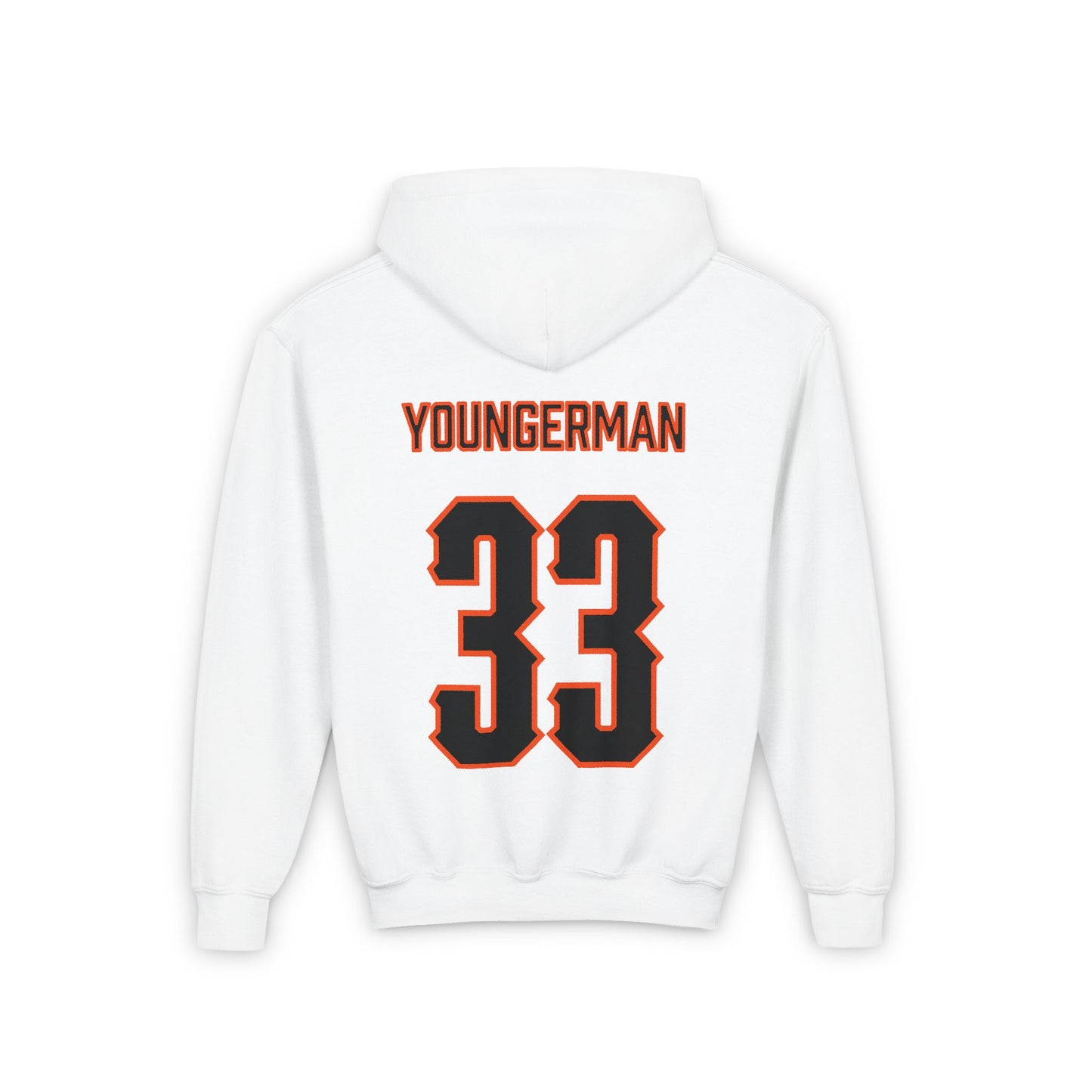 Youth Sean Youngerman #33 Cursive Cowboys Hoodie