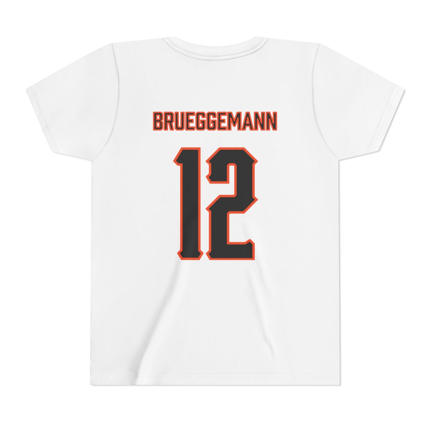 Youth Colin Brueggemann #12 Cursive Cowboys T-Shirt