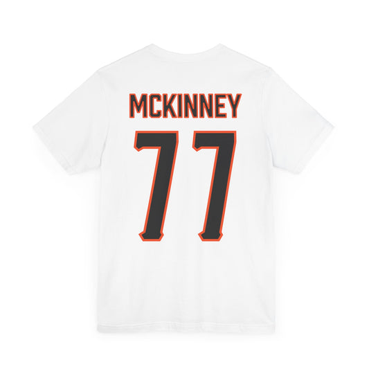 Noah McKinney #77 Cursive Cowboys T-Shirt