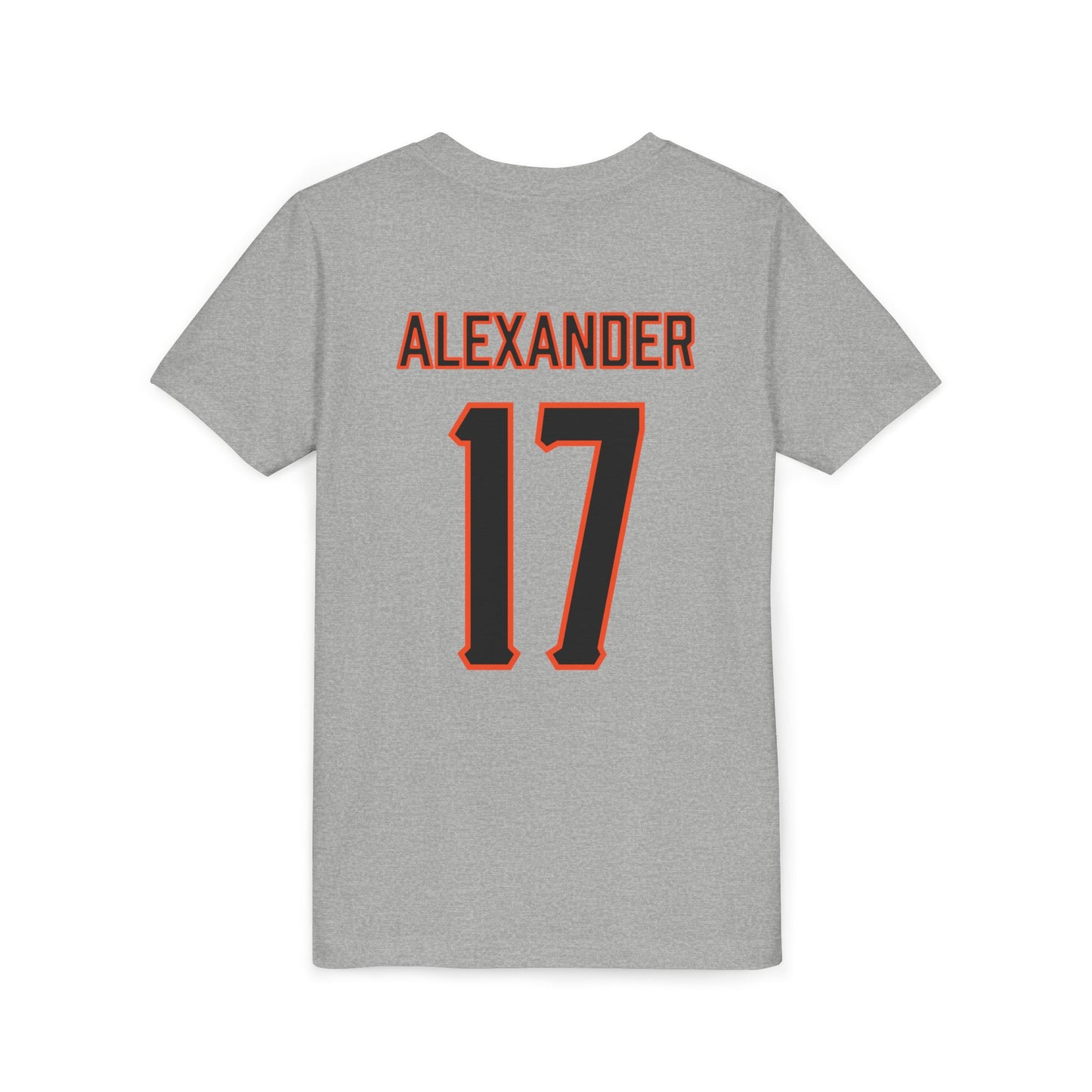 Youth Elijah Alexander #17 Cursive Cowboys T-Shirt