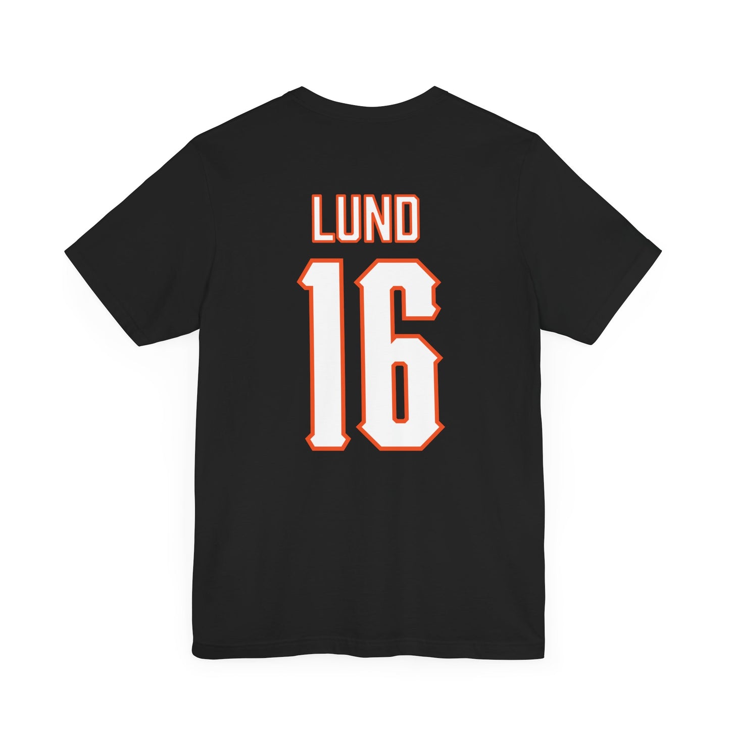 Ethan Lund #16 Cursive Cowboys T-Shirt