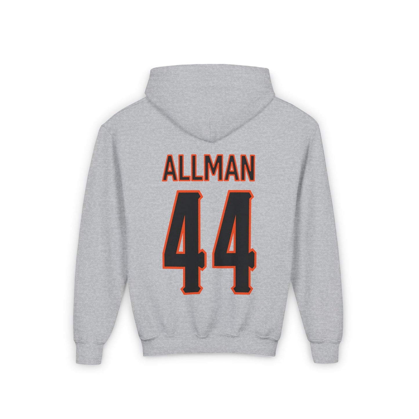 Youth Tommy Allman #44 Cursive Cowboys Hoodie