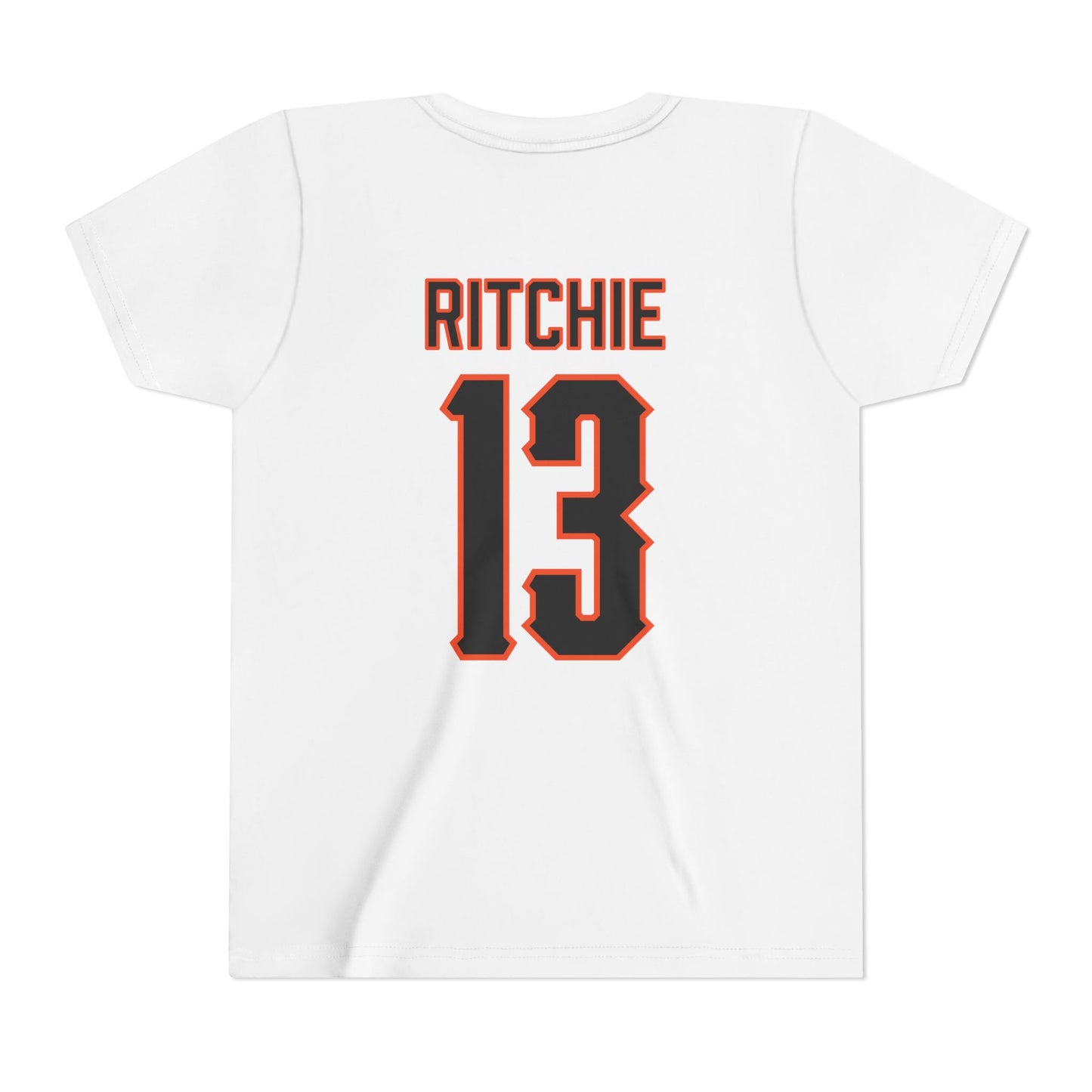 Youth Kollin Ritchie #13 Cursive Cowboys T-Shirt