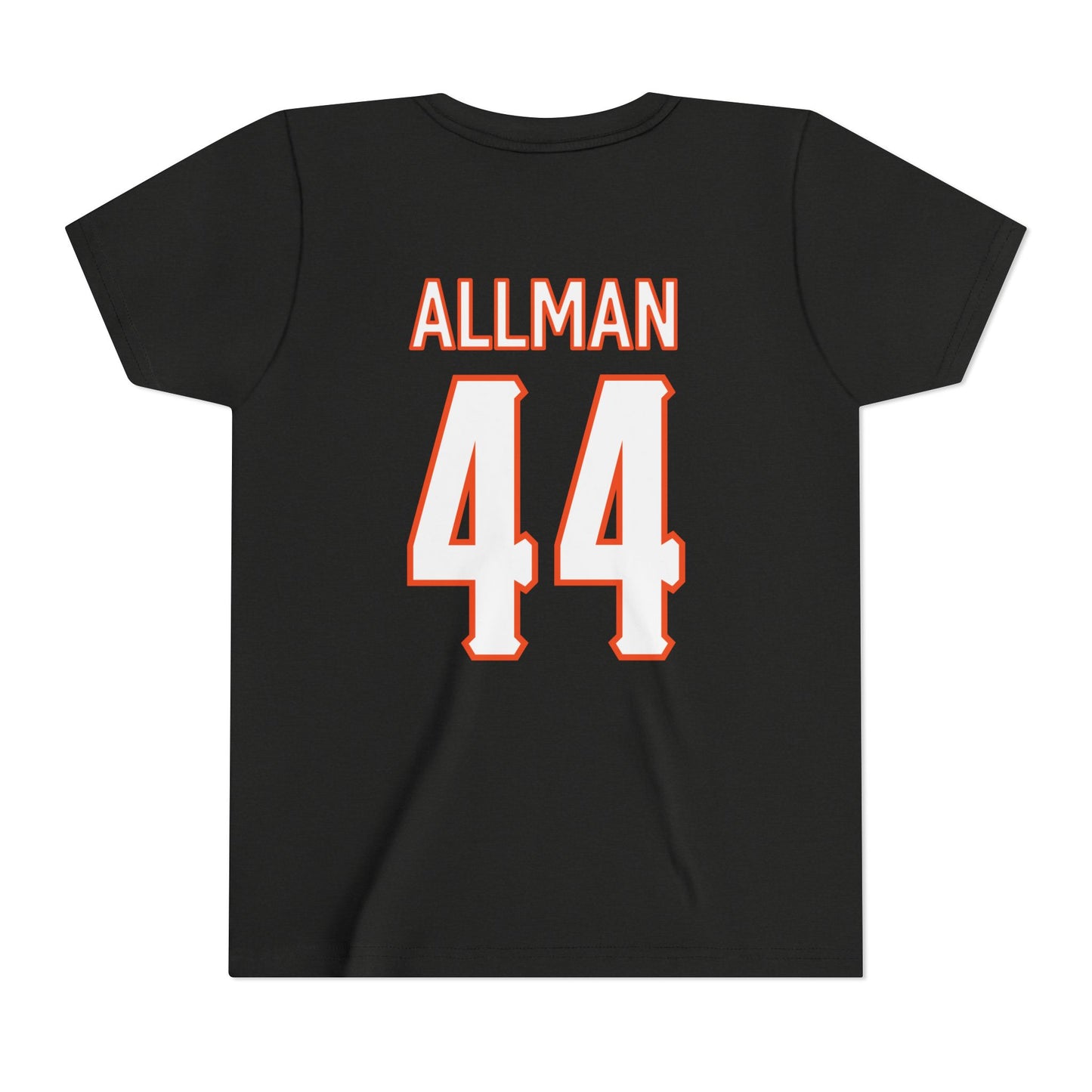 Youth Tommy Allman #44 Cursive Cowboys T-Shirt