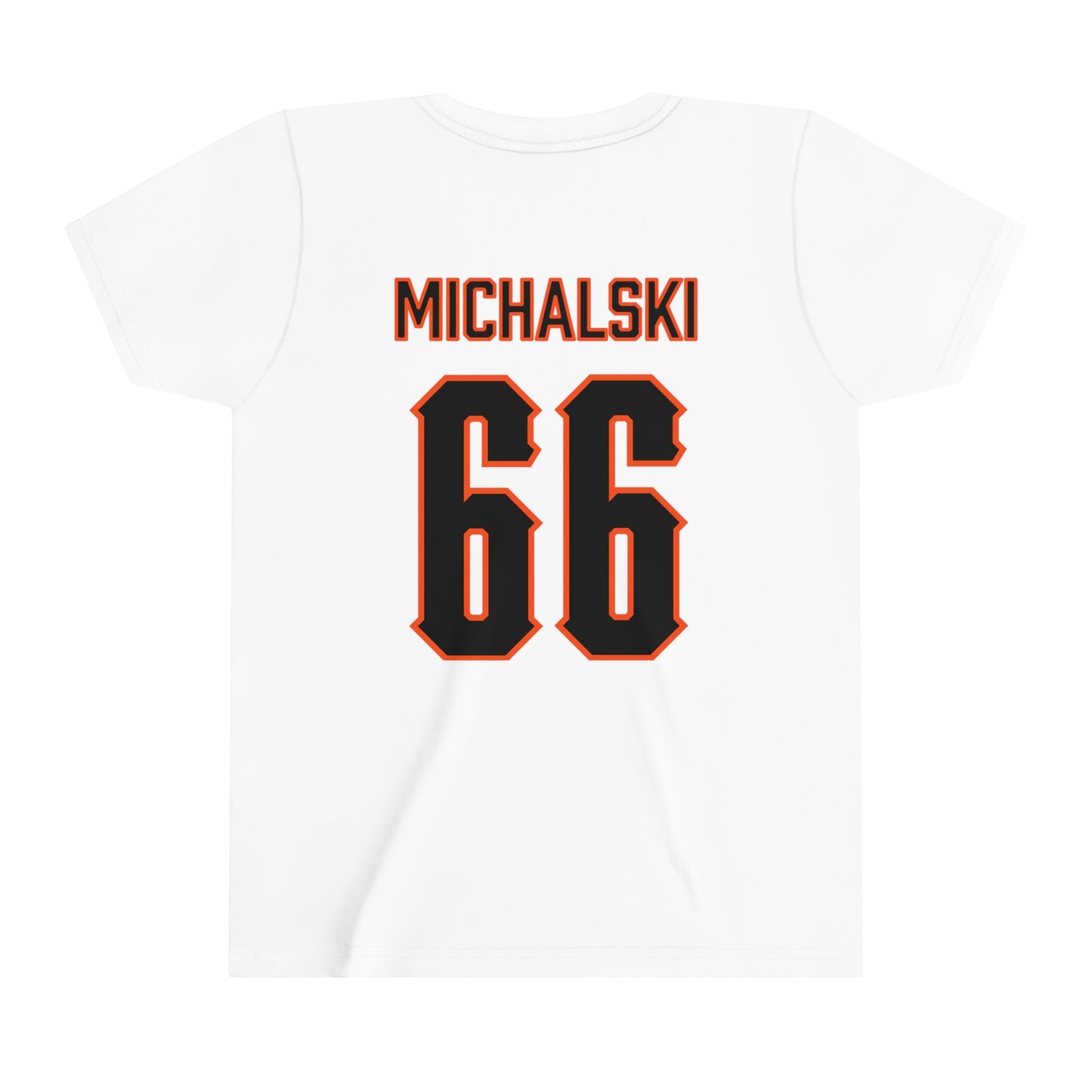 Youth Joe Michalski #66 Cursive Cowboys T-Shirt