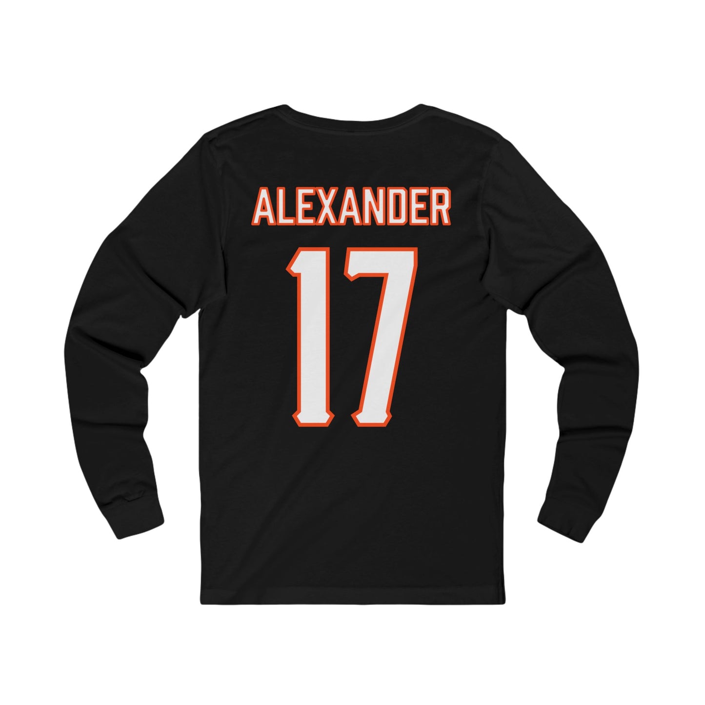 Elijah Alexander #17 Cursive Cowboys Long Sleeve