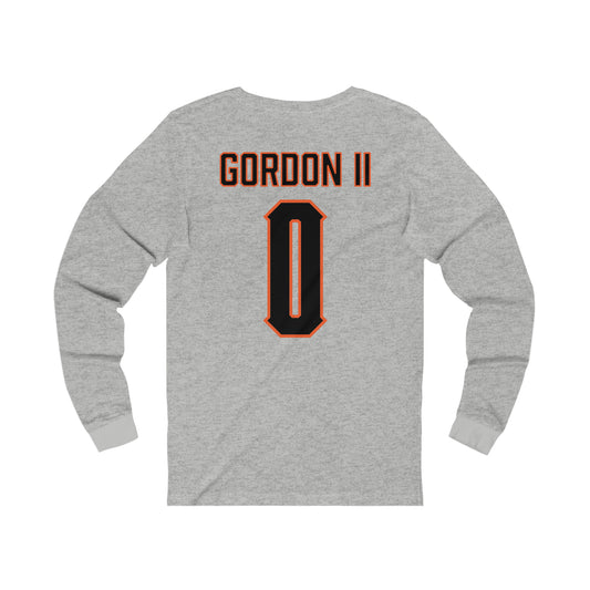 Ollie Gordon II #0 Cursive Cowboys Long Sleeve T-Shirt