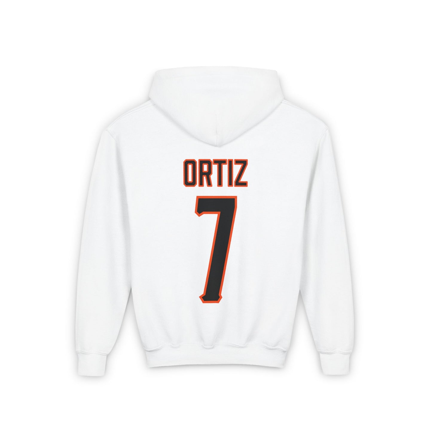 Youth Avery Ortiz #7 Cursive Cowboys Hoodie