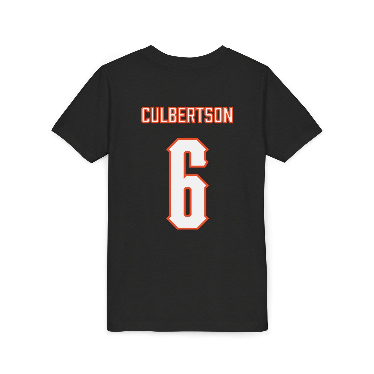 Youth Drew Culbertson #6 Cursive Cowboys T-Shirt