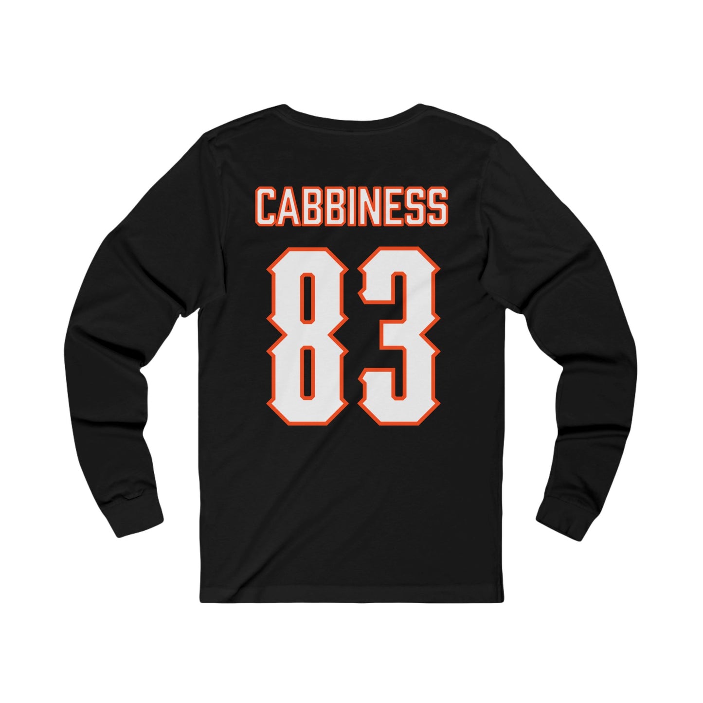 Cale Cabbiness #83 Cursive Cowboys Long Sleeve