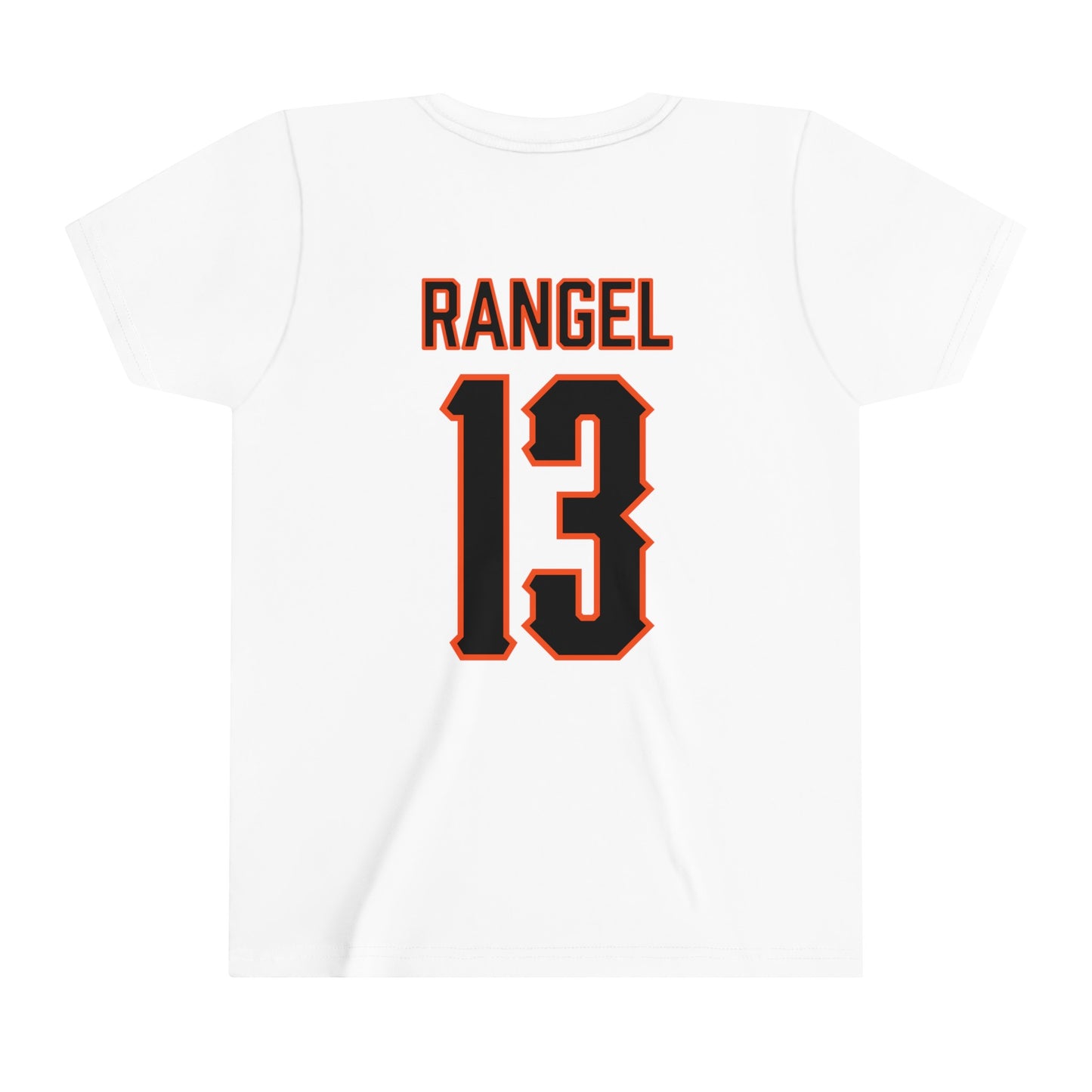 Youth Garret Rangel #13 Cursive Cowboys T-Shirt