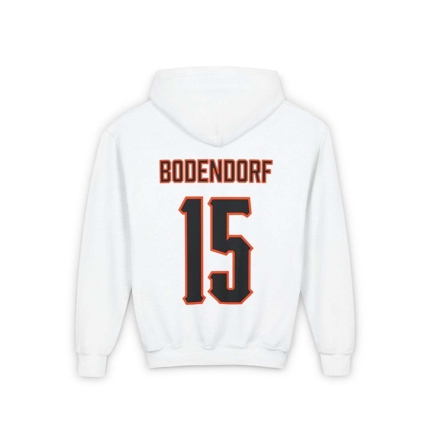 Youth Harrison Bodendorf #15 Cursive Cowboys Hoodie