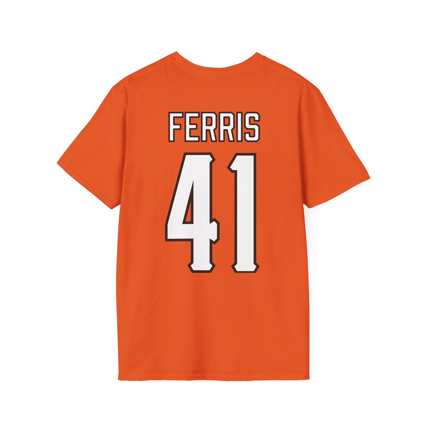 Kash Ferris #41 Orange Cursive Cowboys T-Shirt