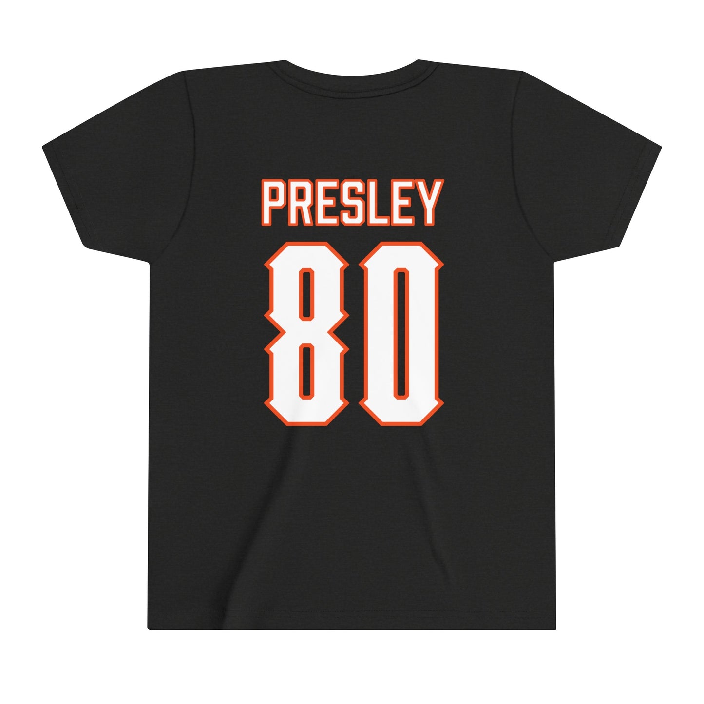 Youth Brennan Presley #80 Cursive Cowboys T-Shirt