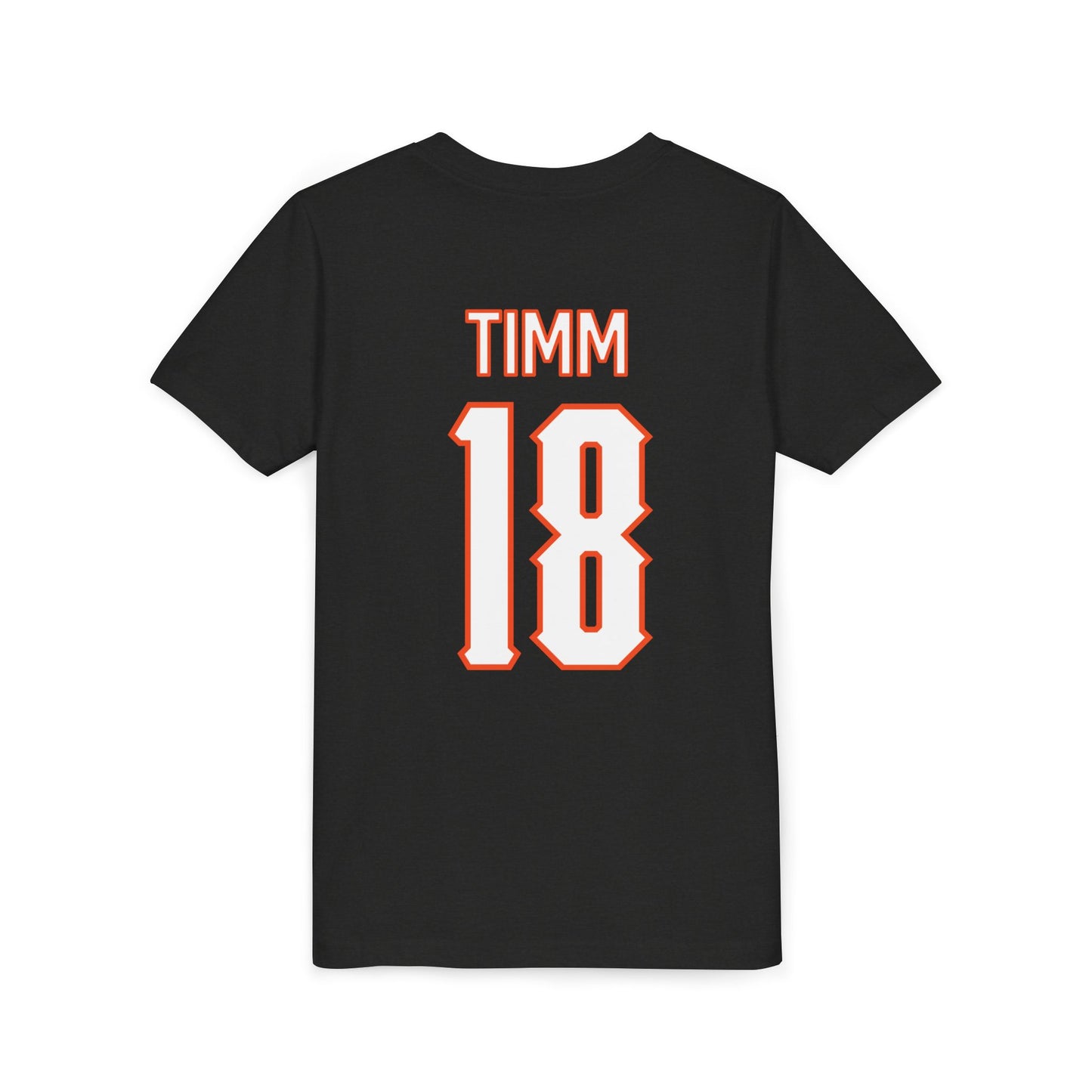 Youth Claire Timm #18 Cursive Cowgirls T-Shirt