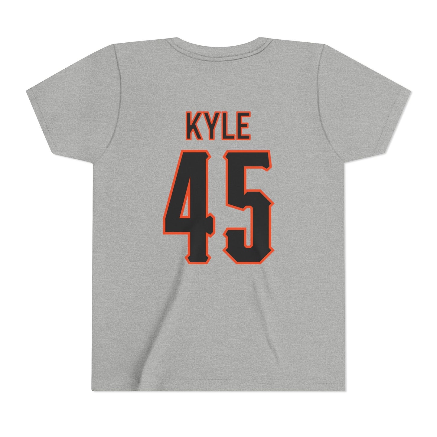 Youth Landry Kyle #45 Cursive Cowboys T-Shirt