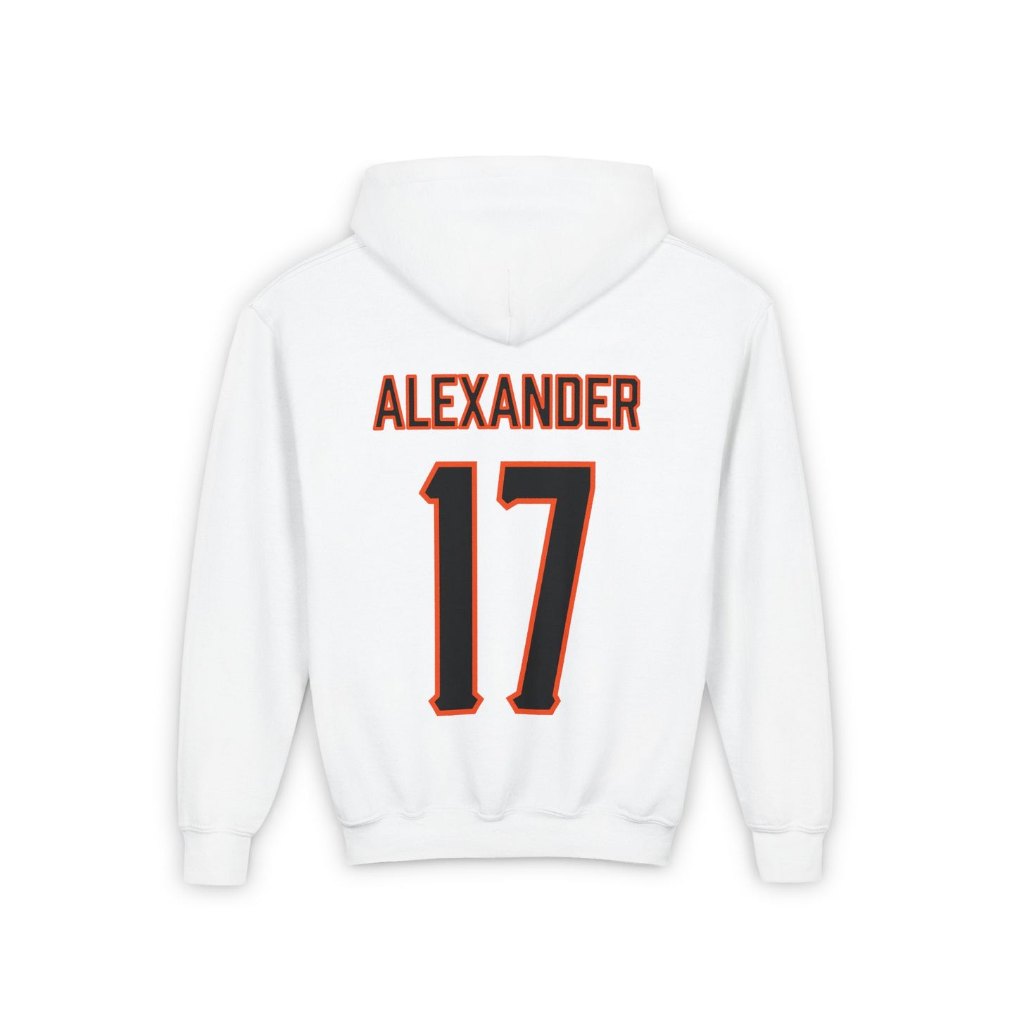 Youth Elijah Alexander #17 Cursive Cowboys Hoodie