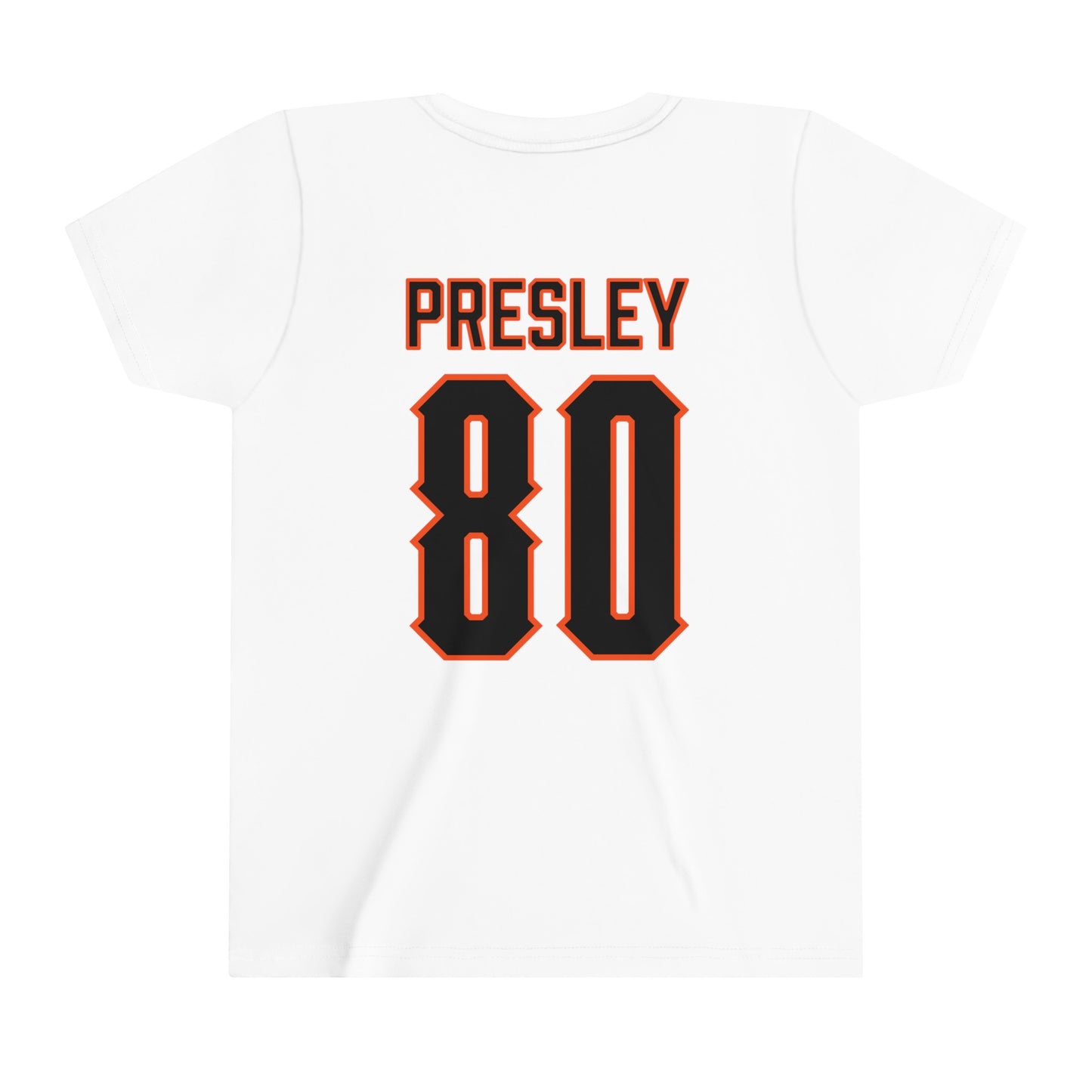 Youth Brennan Presley #80 Cursive Cowboys T-Shirt