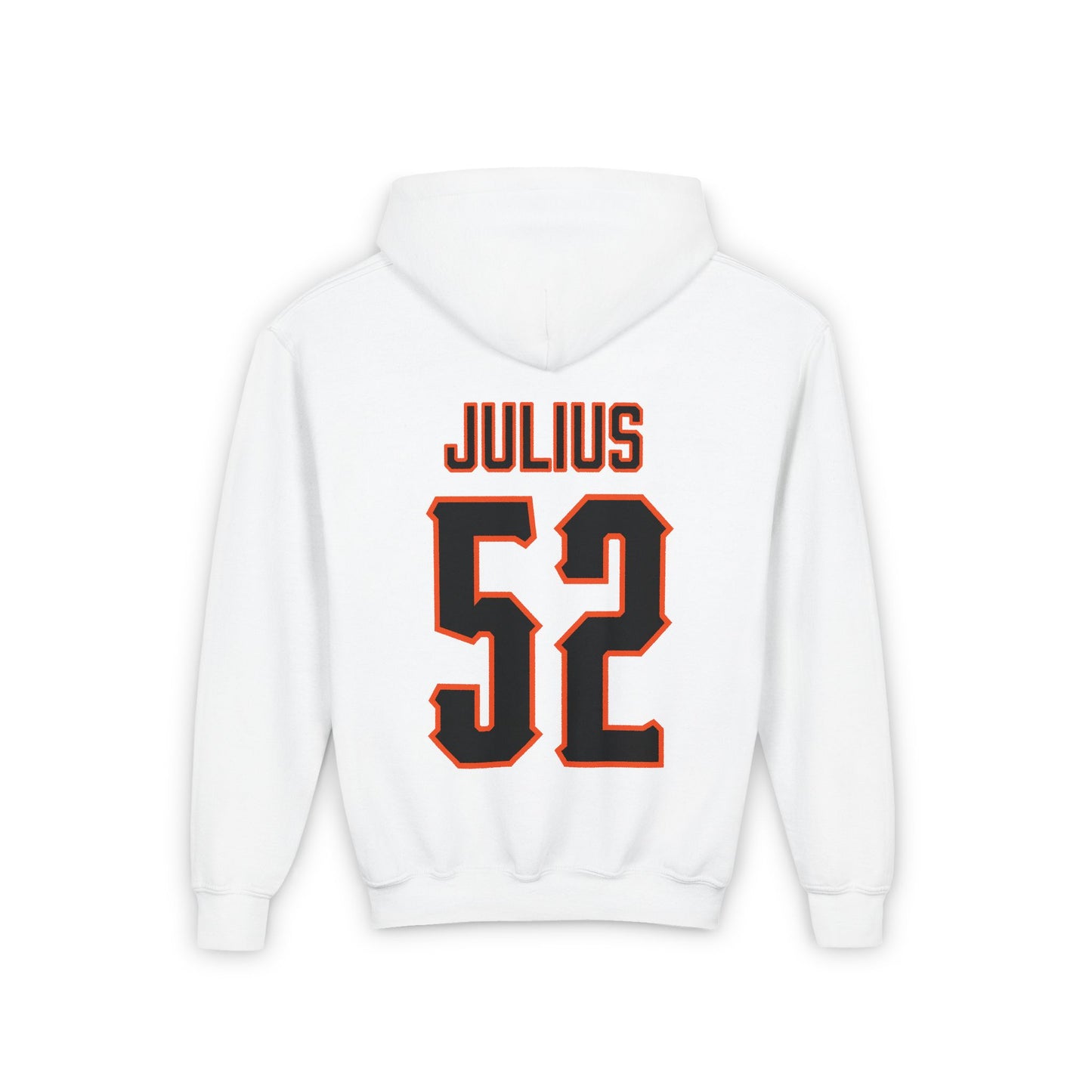 Youth Blake Julius #52 Cursive Cowboys Hoodie