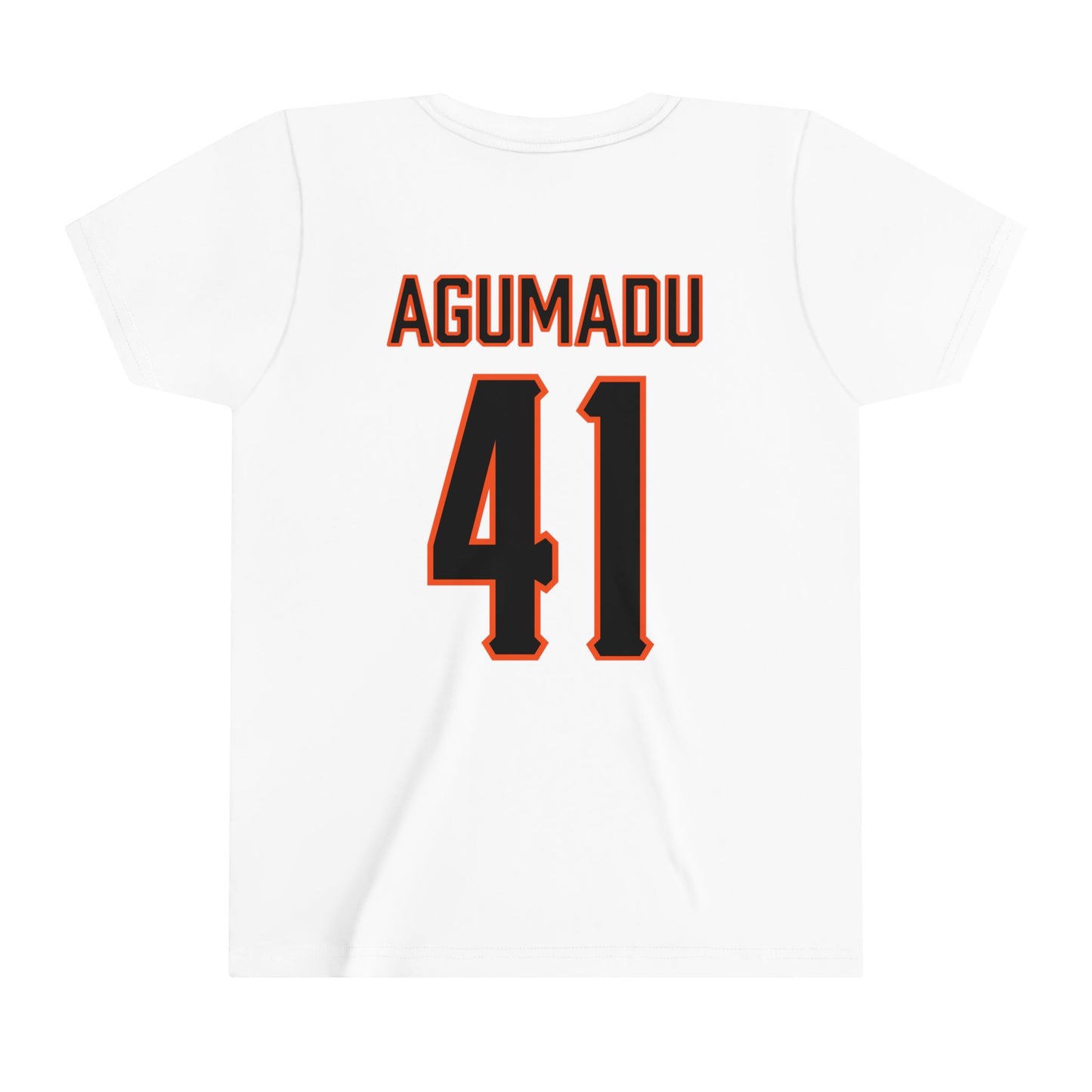 Youth Jonathan Agumadu #41 Cursive Cowboys T-Shirt