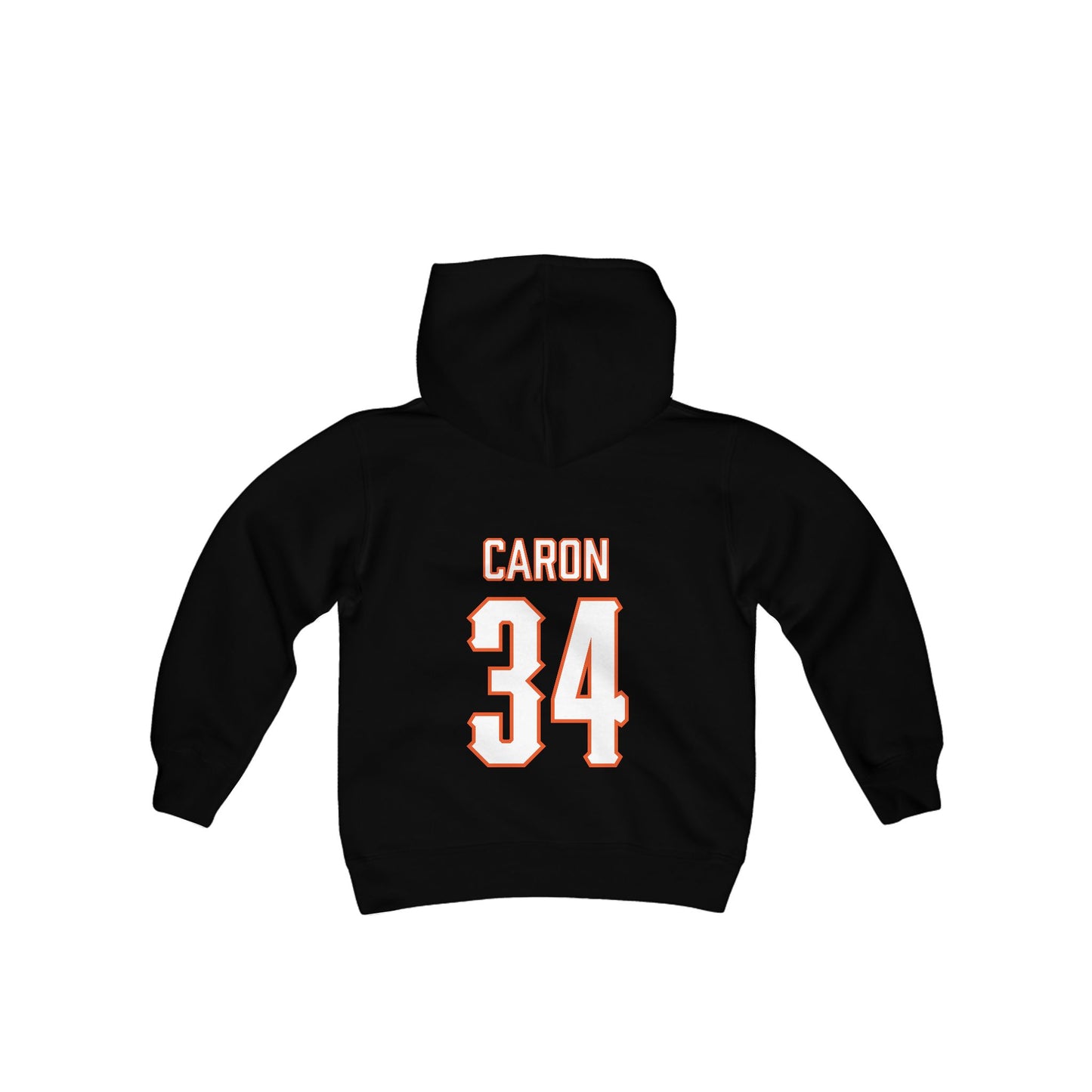 Youth Tyler Caron #34 Cursive Cowboys Hoodie