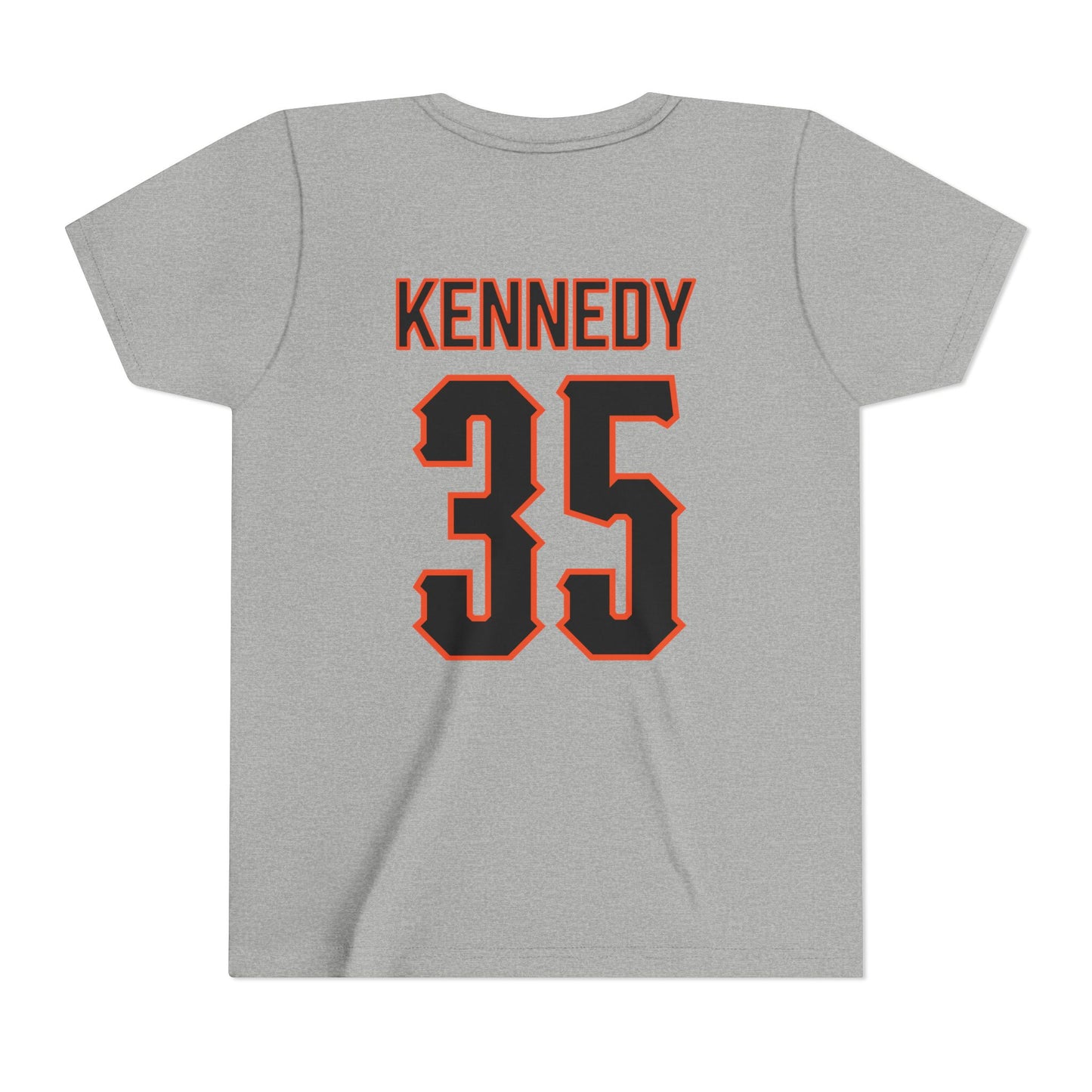 Youth Jake Kennedy #35 Cursive Cowboys T-Shirt