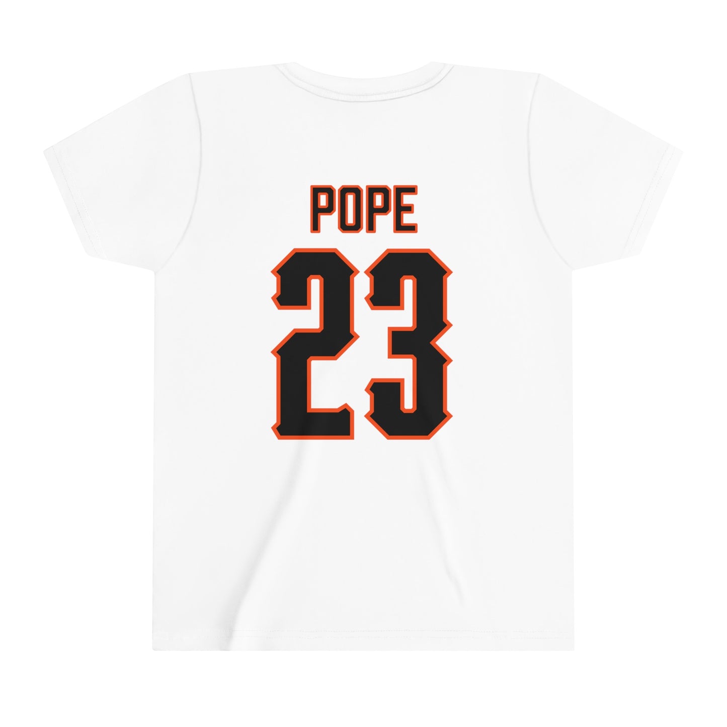 Youth Jalen Pope #23 Cursive Cowboys T-Shirt