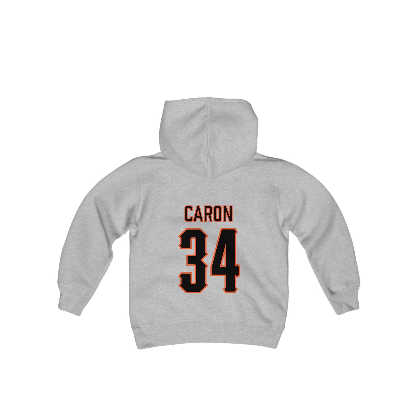 Youth Tyler Caron #34 Cursive Cowboys Hoodie