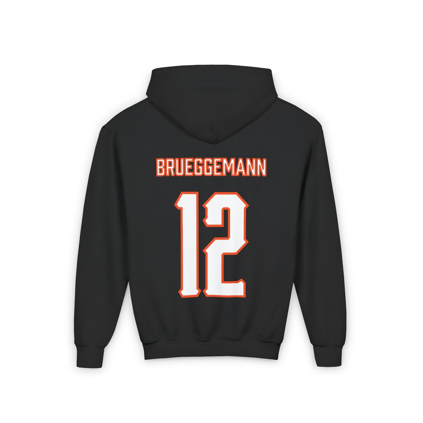 Youth Colin Brueggemann #12 Cursive Cowboys Hoodie