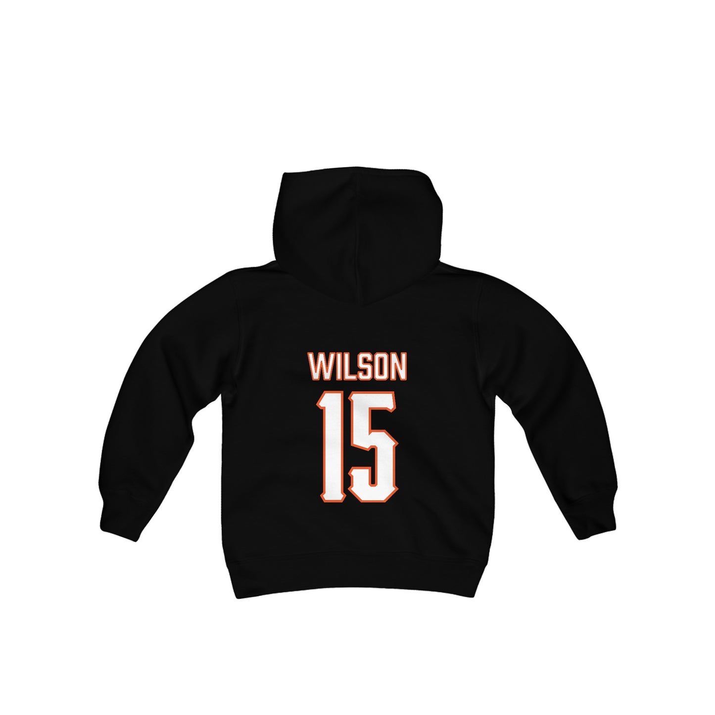 Youth Garret Wilson #15 Cursive Cowboys Hoodie