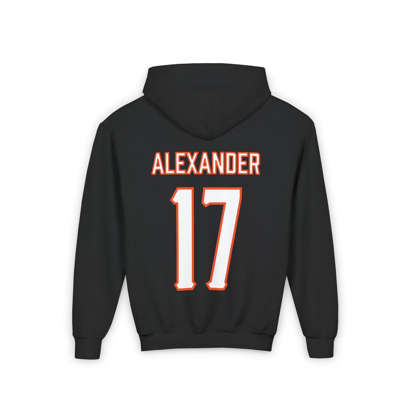 Youth Elijah Alexander #17 Cursive Cowboys Hoodie