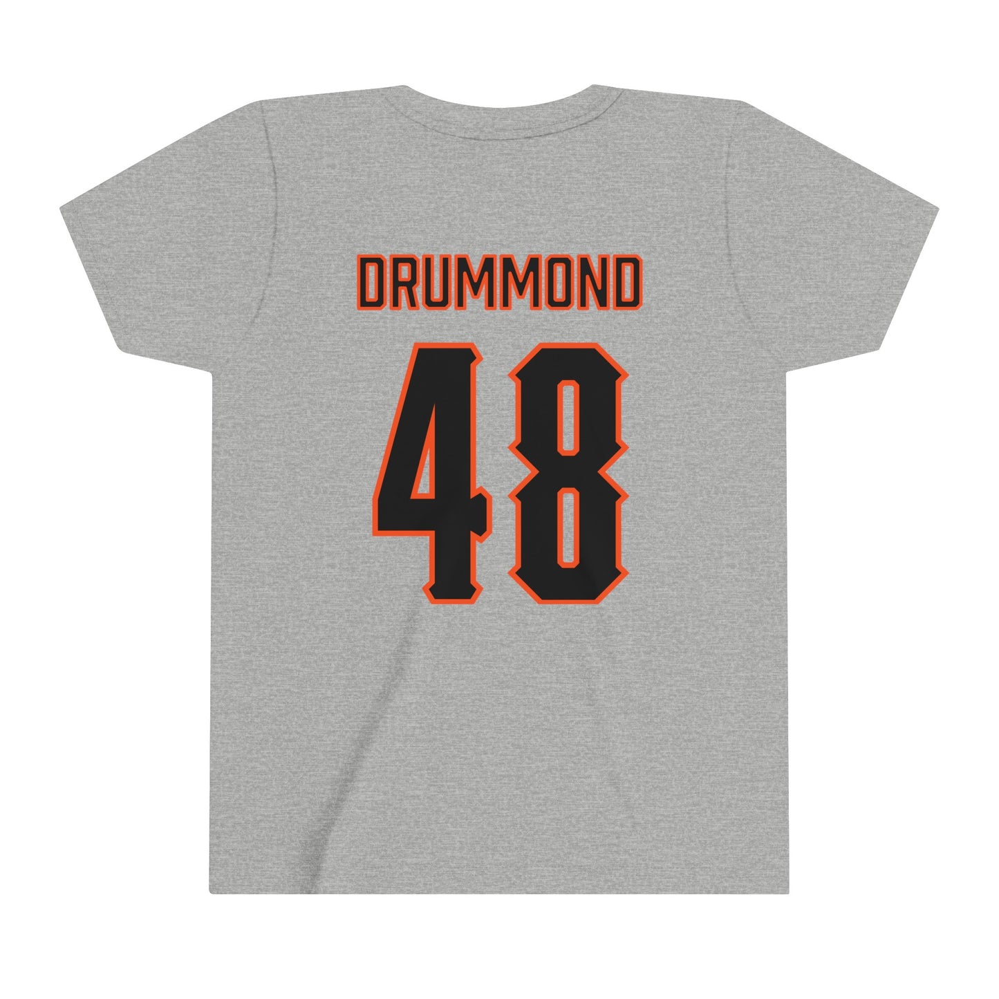 Youth Bryce Drummond #48 Cursive Cowboys T-Shirt