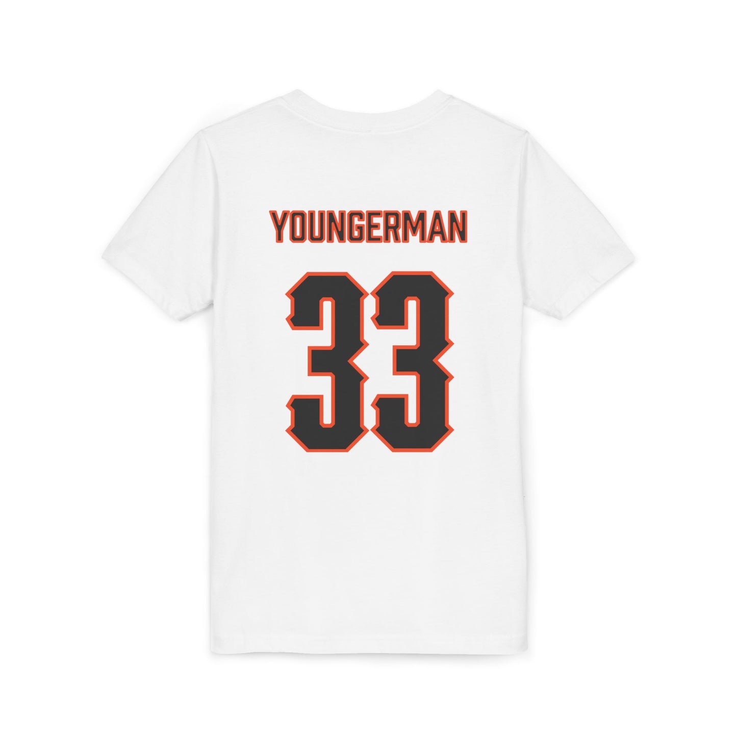 Youth Sean Youngerman #33 Cursive Cowboys T-Shirt