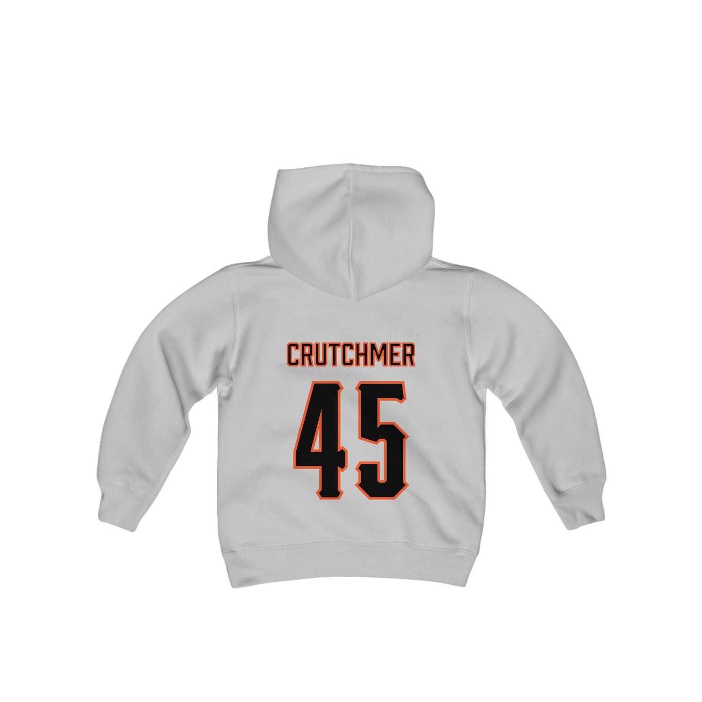 Youth Justin Crutchmer #45 Cursive Cowboys Hoodie