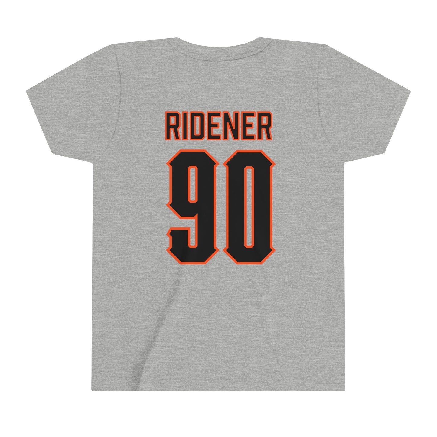 Youth AJ Ridener #90 Cursive Cowboys T-Shirt