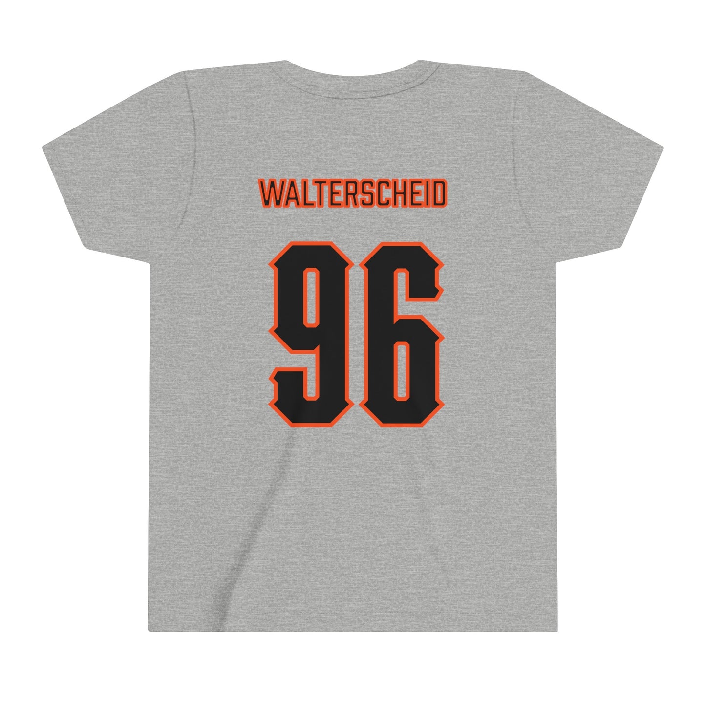 Youth Kody Walterscheid #96 Cursive Cowboys T-Shirt