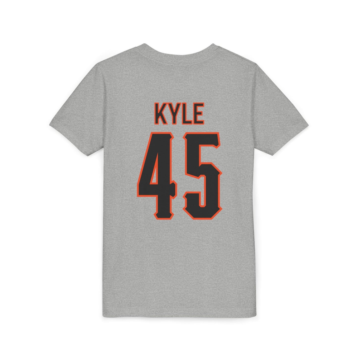 Youth Landry Kyle #45 Cursive Cowboys T-Shirt