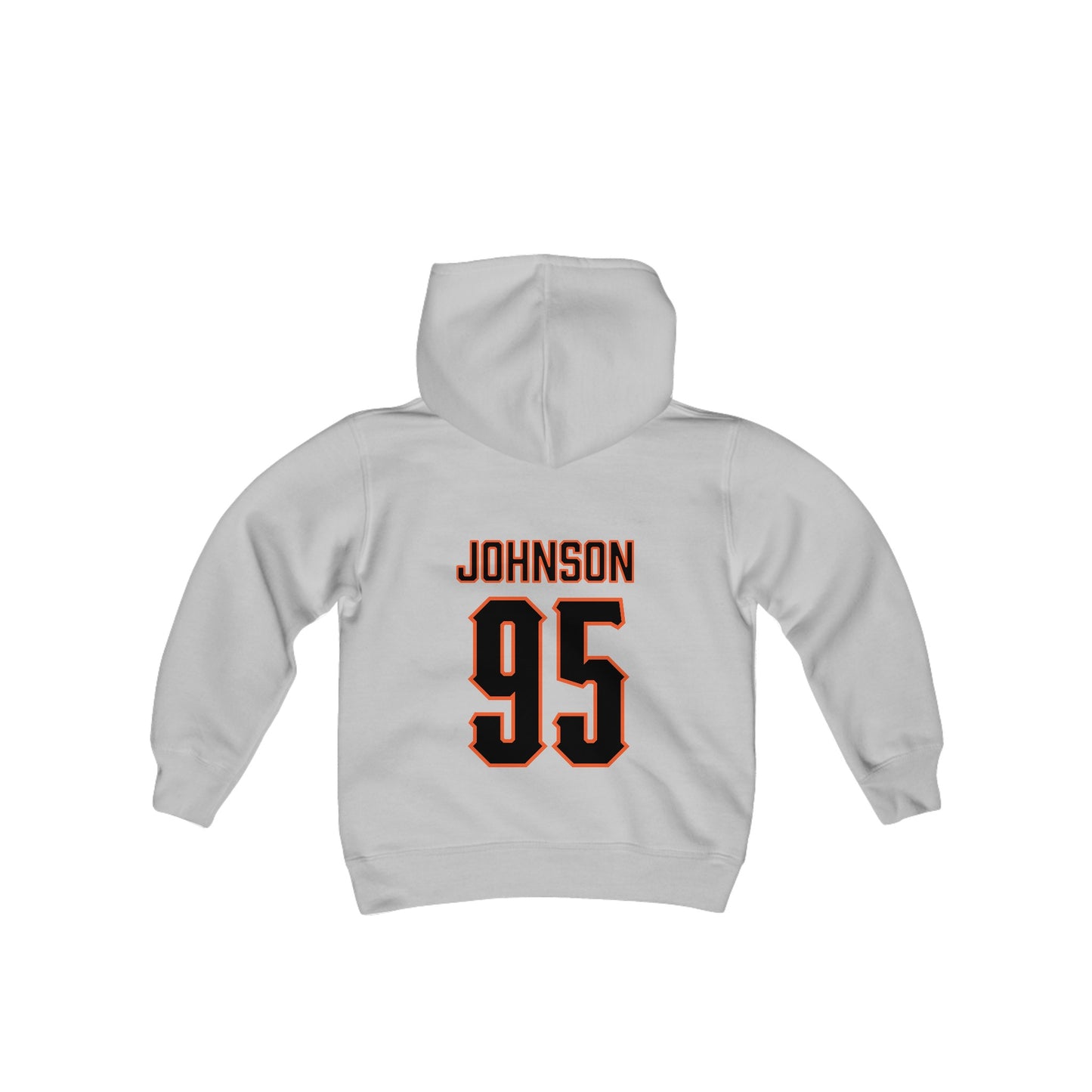 Youth Jaleel Johnson #95 Cursive Cowboys Hoodie