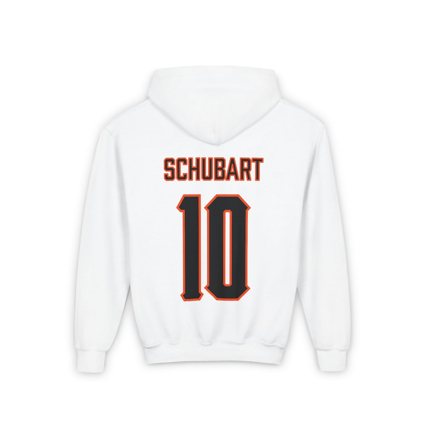 Youth Nolan Schubart #10 Cursive Cowboys Hoodie