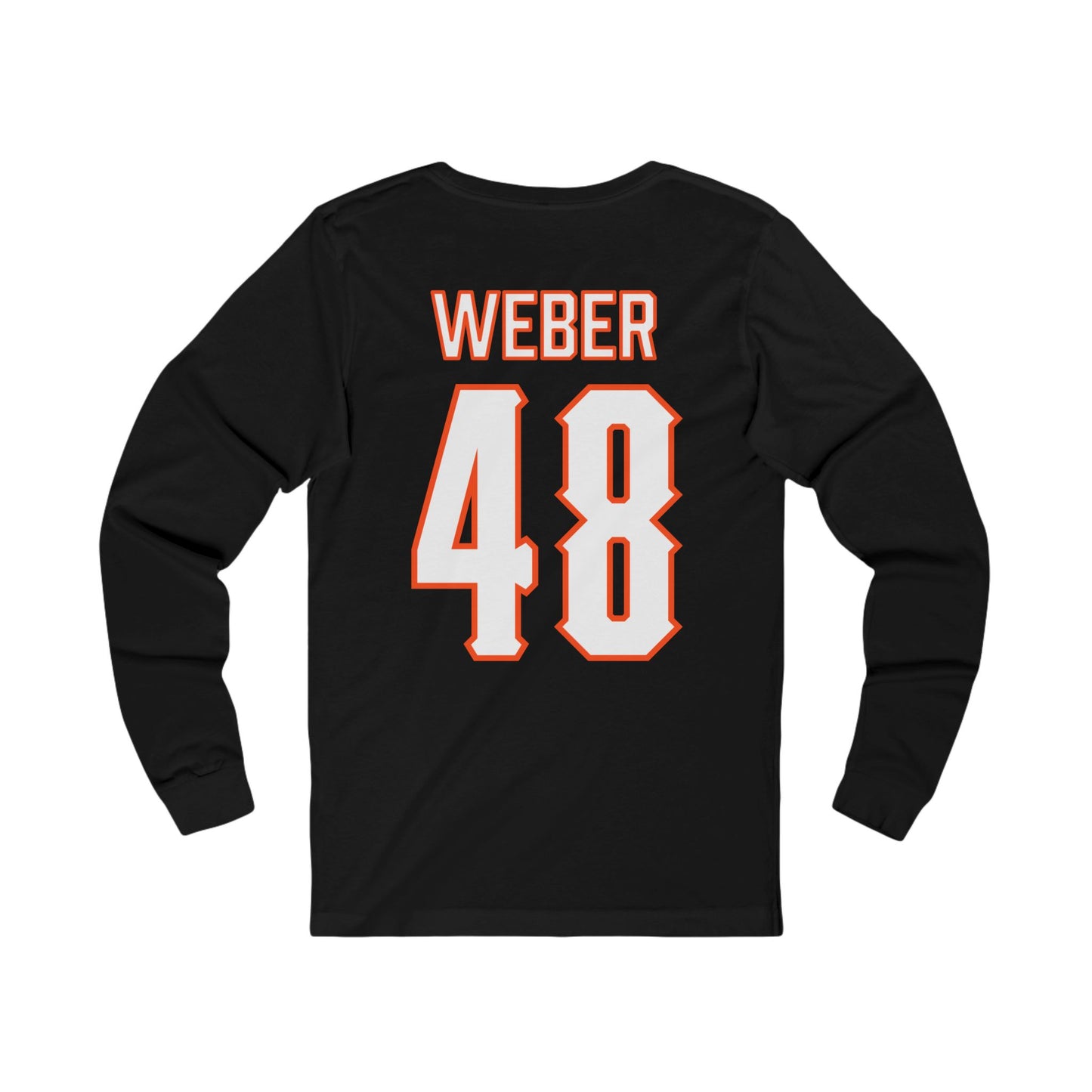 Aaron Weber #48 Cursive Cowboys Long Sleeve