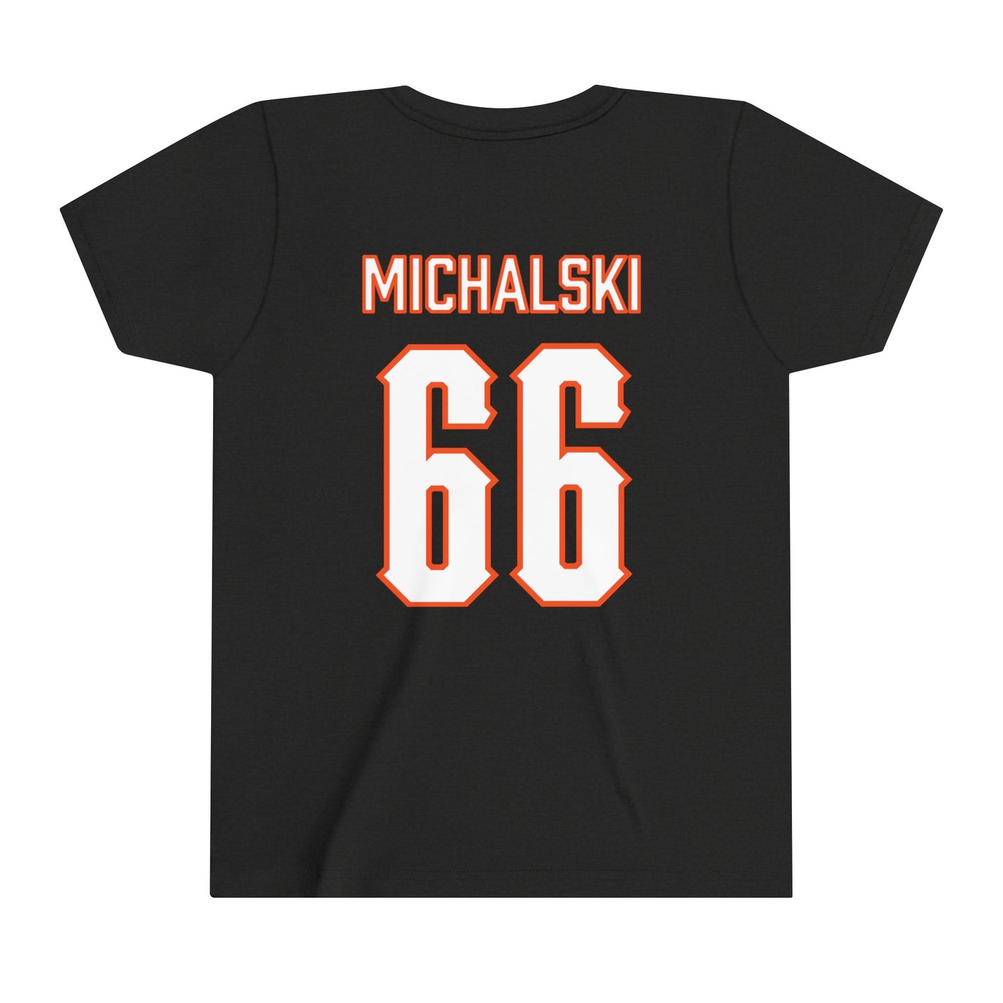 Youth Joe Michalski #66 Cursive Cowboys T-Shirt