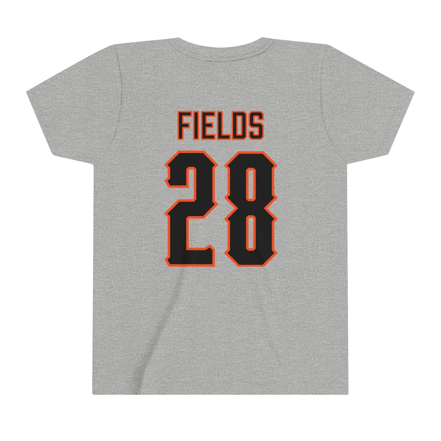 Youth Ladainian Fields #28 Cursive Cowboys T-Shirt