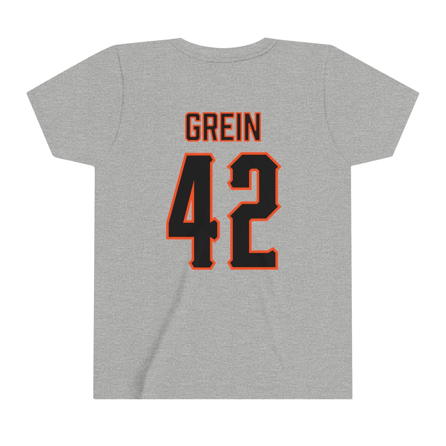 Youth Dominic Grein #42 Cursive Cowboys T-Shirt