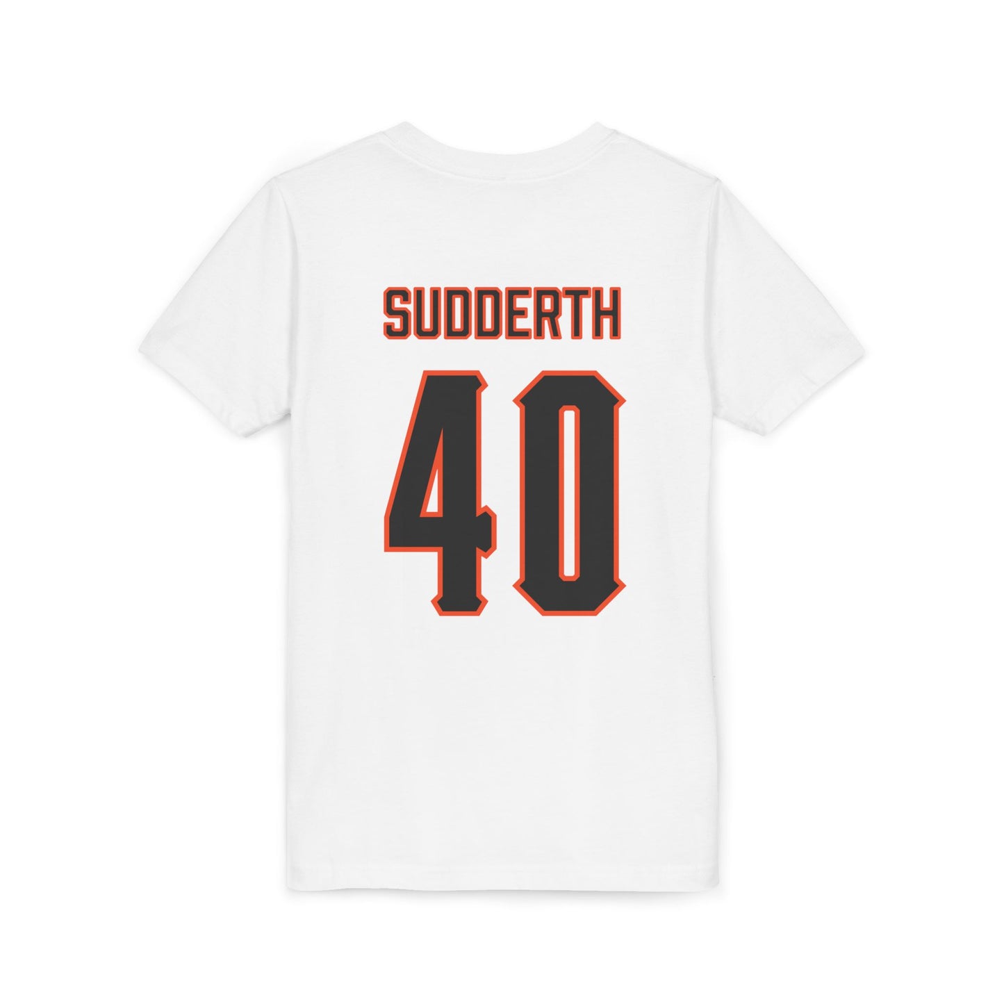 Youth Cale Sudderth #40 Cursive Cowboys T-Shirt