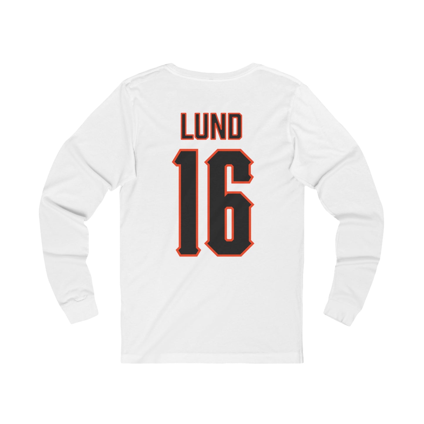 Ethan Lund #16 Cursive Cowboys Long Sleeve